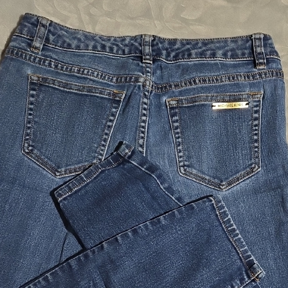 Michael Kors Blue Skinny Jeans Medium Wash - Picture 4 of 4
